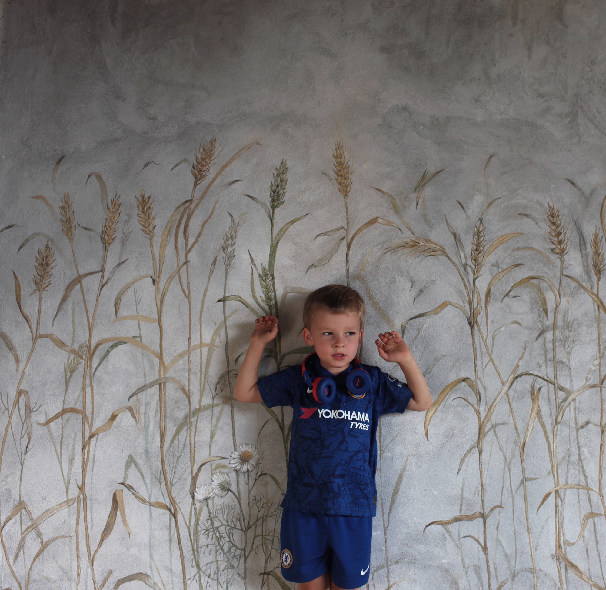 Wheat mural