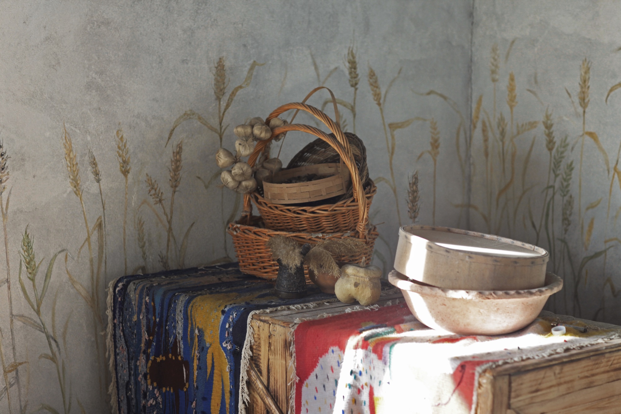 Wheat mural